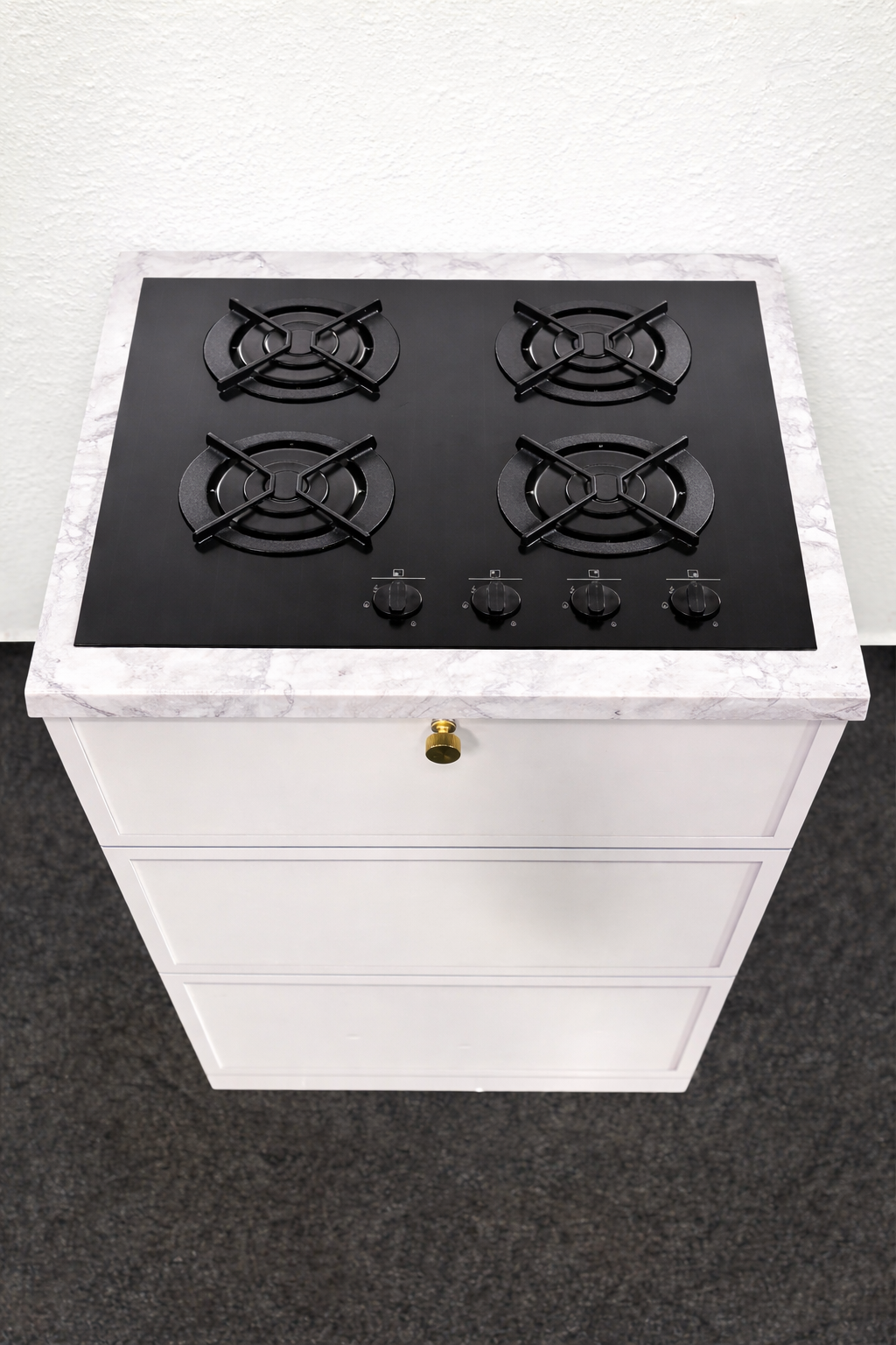 Réplica de placa de cocción para cocinas de cartón de Home Staging