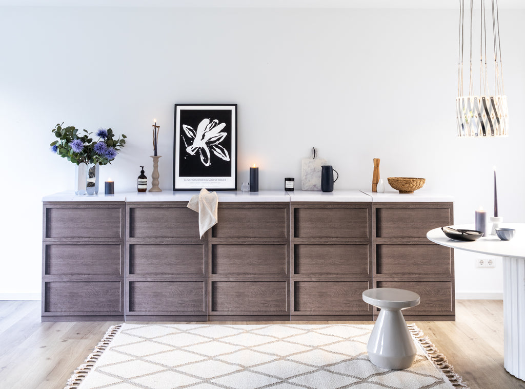 Módulo KARLSSON efecto madera – ejemplo de uso en Home Staging