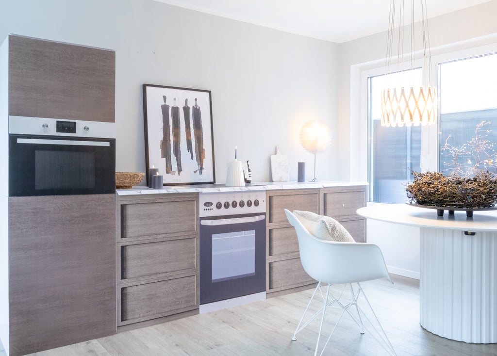 Módulo de cocina KARLSSON efecto madera para Home Staging
