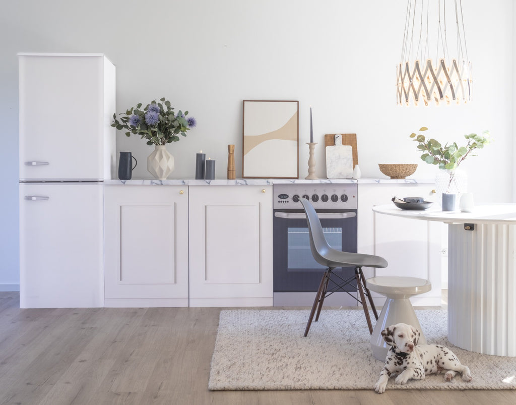réplica de frigorífico FREEZEBERT para cozinhas de cartão para Home Staging